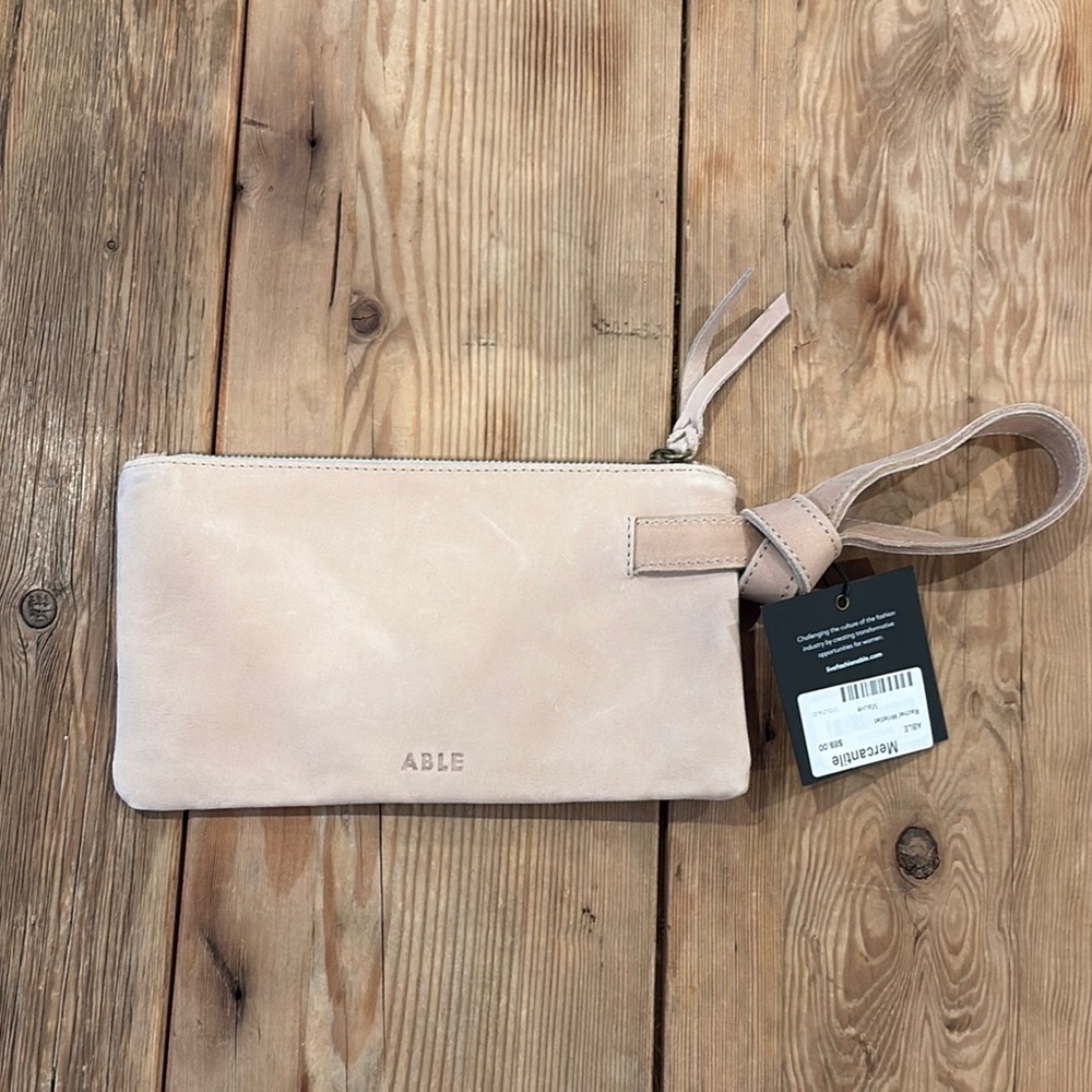 ABLE Women's Cream Wristlet